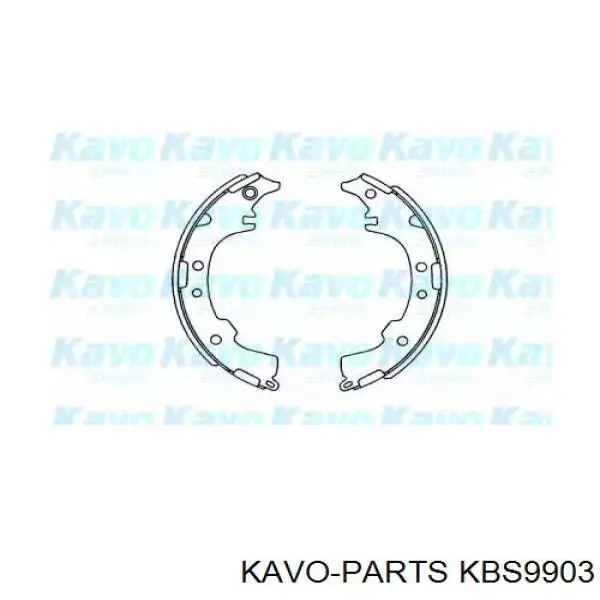 Колодки тормозные задние барабанные Kavo Parts KBS9903