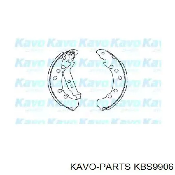 Задние барабанные колодки KBS9906 Kavo Parts