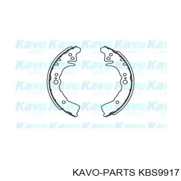 Задние барабанные колодки KBS9917 Kavo Parts