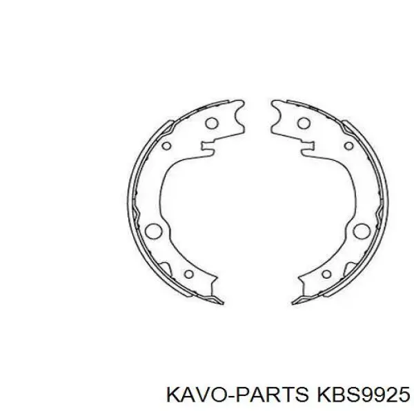 KBS-9925 Kavo Parts sapatas do freio de estacionamento
