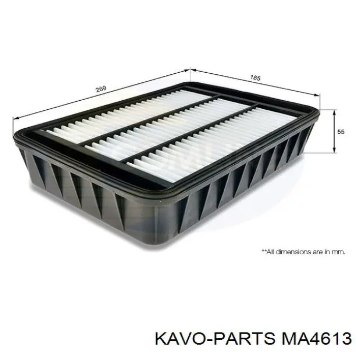 Воздушный фильтр MA4613 Kavo Parts