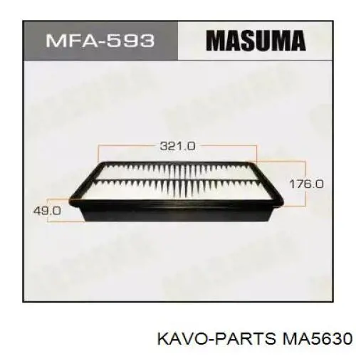 MA5630 Kavo Parts Воздушный фильтр двигателя