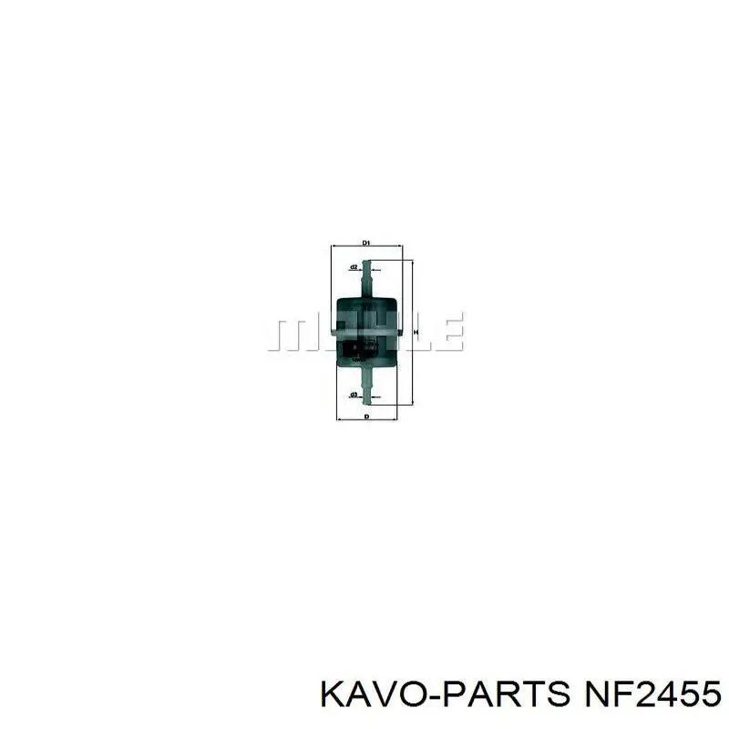 Фильтр тонкой очистки топлива Kavo Parts NF2455 цена, от 2.73 USD