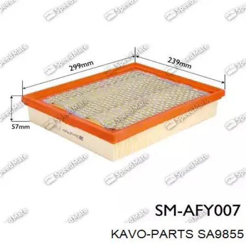 SA9855 Kavo Parts Воздушный фильтр двигателя