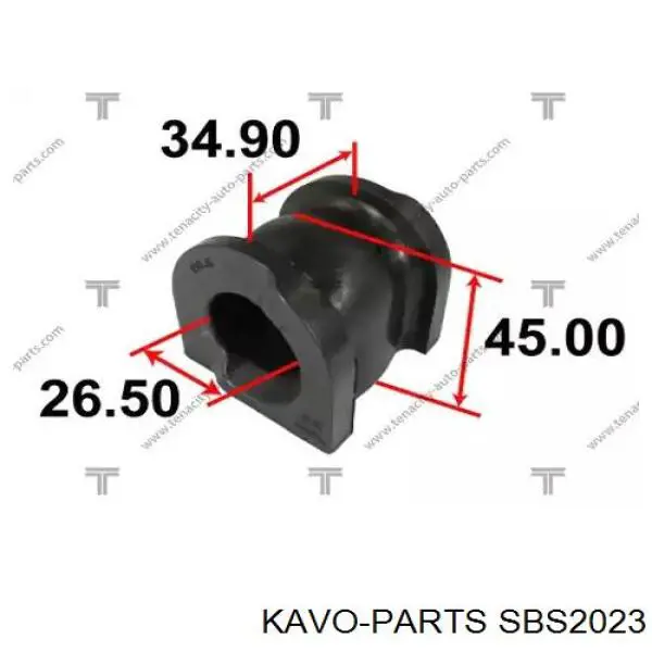 Резинка заднего стабилизатора Kavo Parts SBS2023 цена, от 4.64 USD