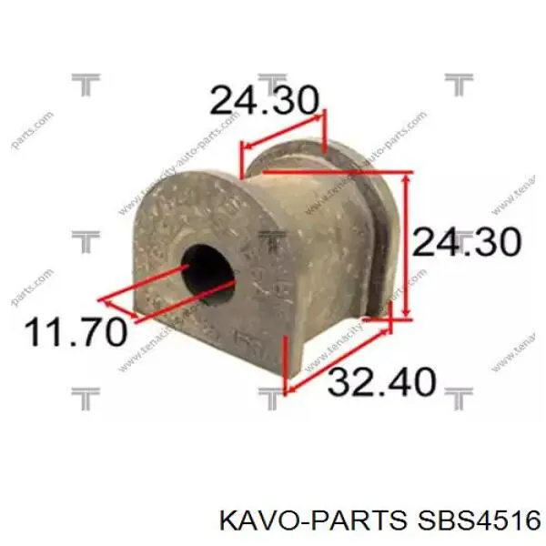 Втулка стабилизатора SBS4516 Kavo Parts
