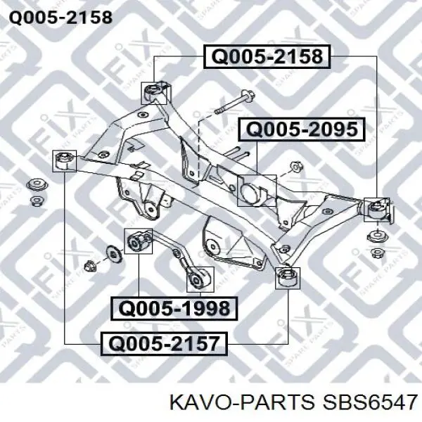 Втулка стойки стабилизатора Kavo Parts SBS6547