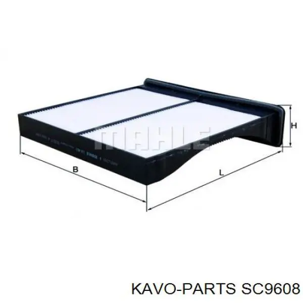 Фильтр воздушный отопителя Kavo Parts SC9608 цена, от 5.43 USD