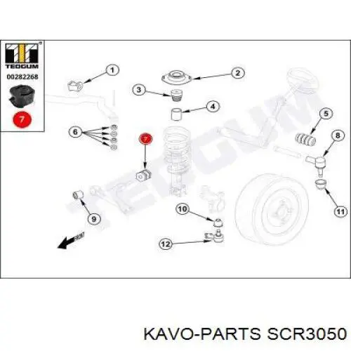 Сайлентблок переднего рычага J40500AOEM Korea (oem)