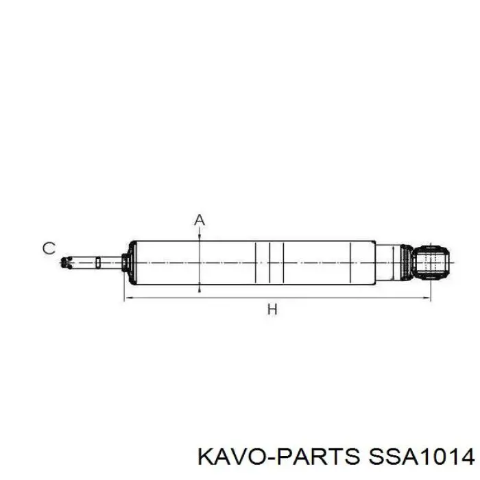Стойка амортизатора задняя Kavo Parts SSA1014 цена, от 20.72 USD