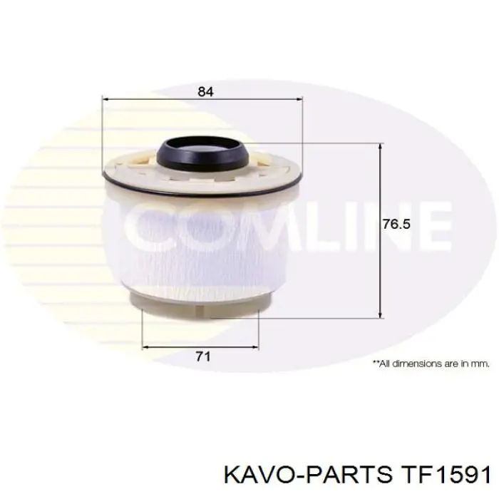 Фильтр тонкой очистки топлива Kavo Parts TF1591 цена, от 8.87 USD