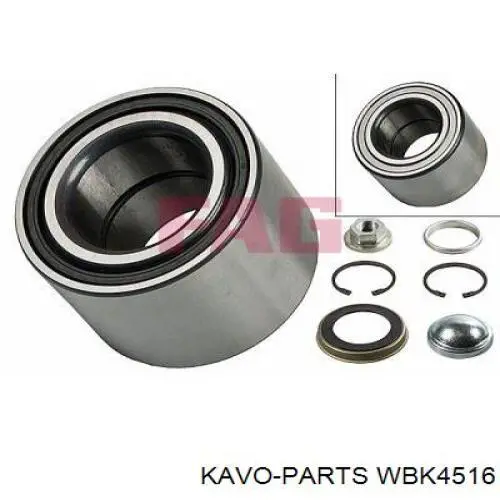 WBK4516 Kavo Parts Подшипник ступицы задней