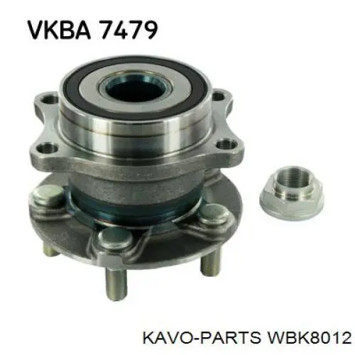 Ступица задняя Kavo Parts WBK8012