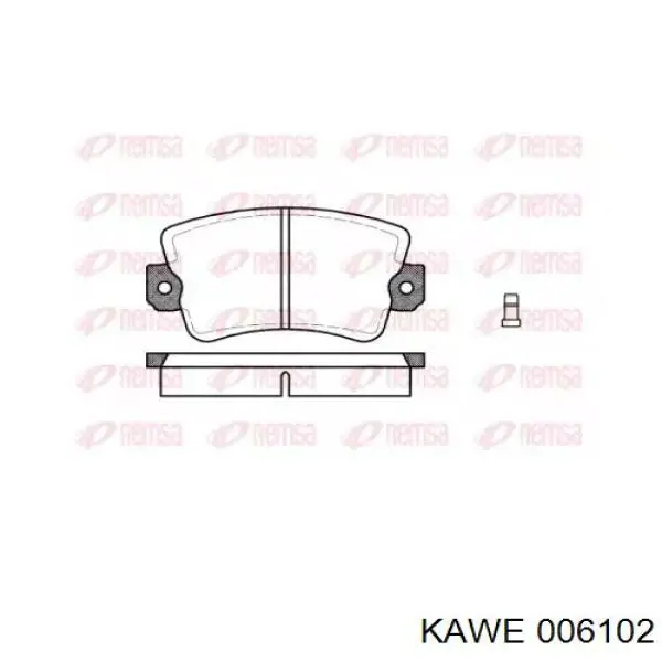 Передние тормозные колодки 8660004599 Renault (RVI)