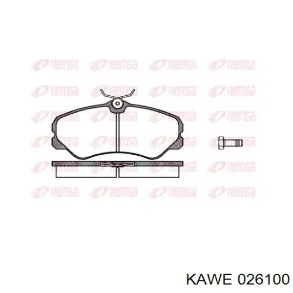 Передние тормозные колодки 0009945076 Fiat/Alfa/Lancia