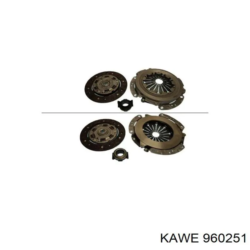 Купить 960251 Kawe Комплект сцепления (диск, корзина, подшипник)
