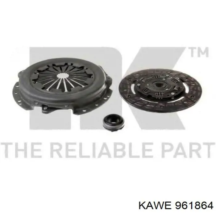 Комплект сцепления (3 части) Kawe 961864 цена, от 108.50 USD