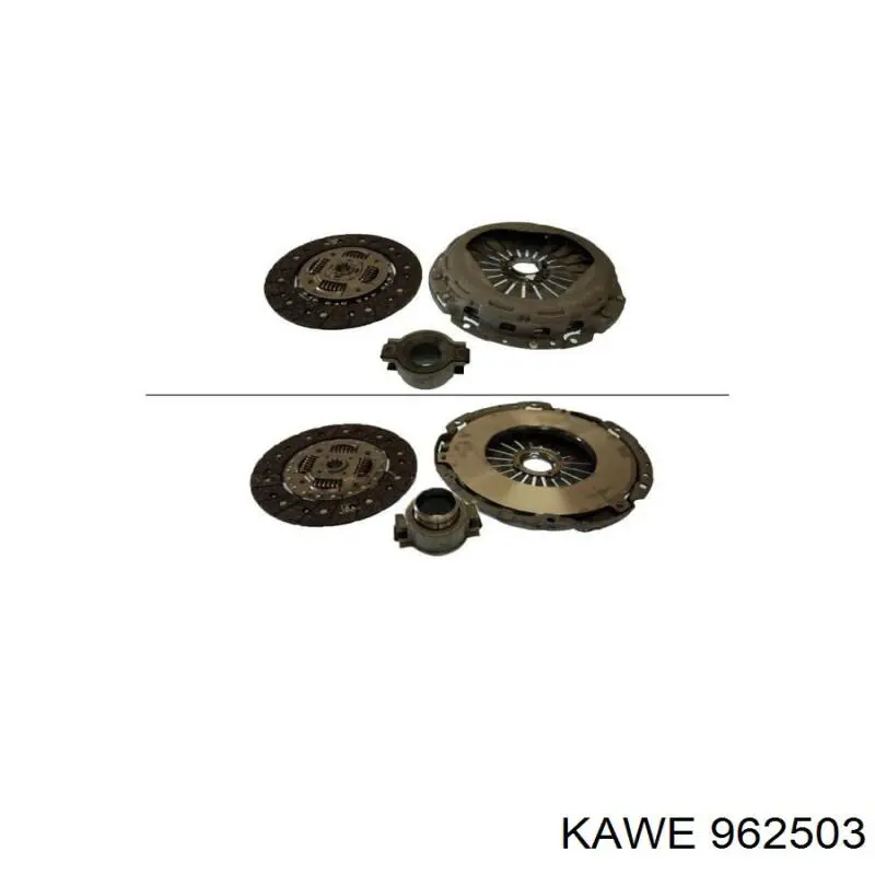 962503 Kawe kit de embraiagem (3 peças)