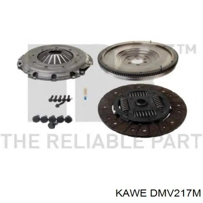 Комплект сцепления (3 части) Kawe DMV217M цена, от 315.30 USD