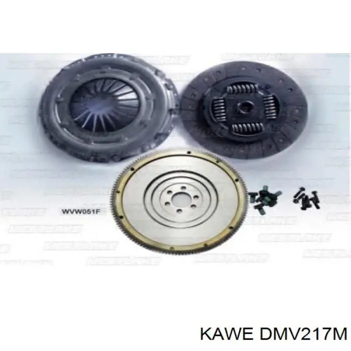 Купить DMV217M Kawe Комплект сцепления (диск, корзина, подшипник)