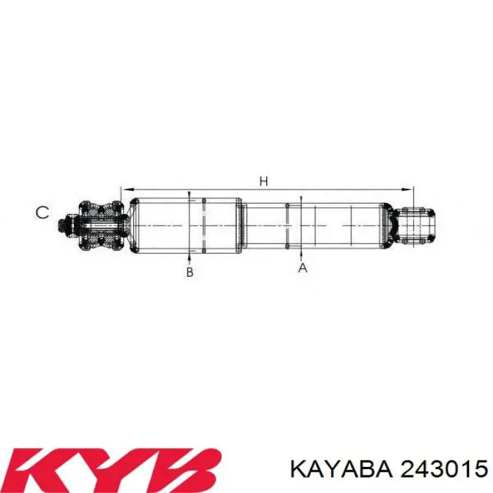 Amortiguador delantero 243015 Kayaba