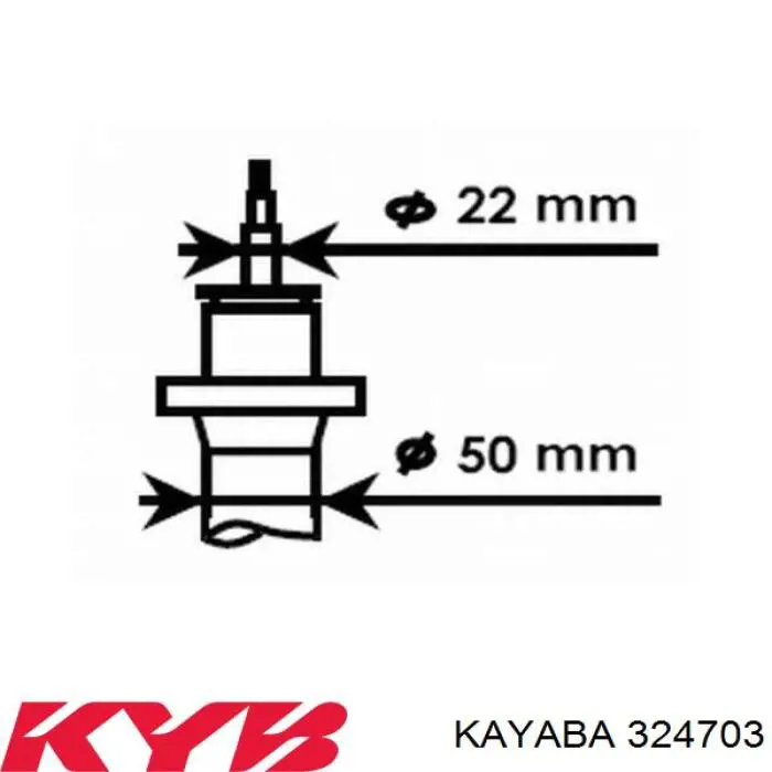 Стойка амортизатора передняя Kayaba 324703 цена, от 57.01 USD