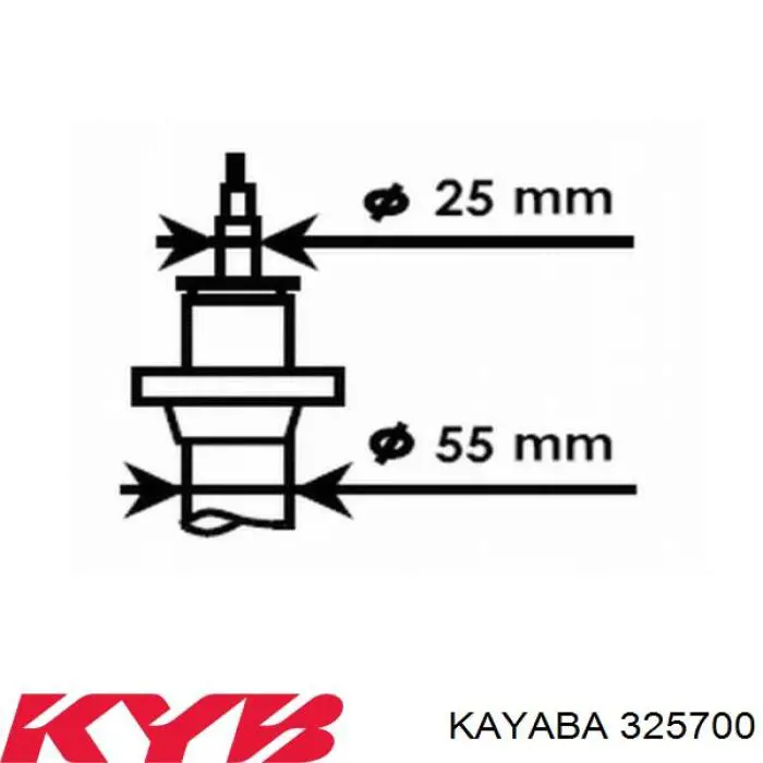 Купить 325700 Kayaba Амортизатор передней подвески