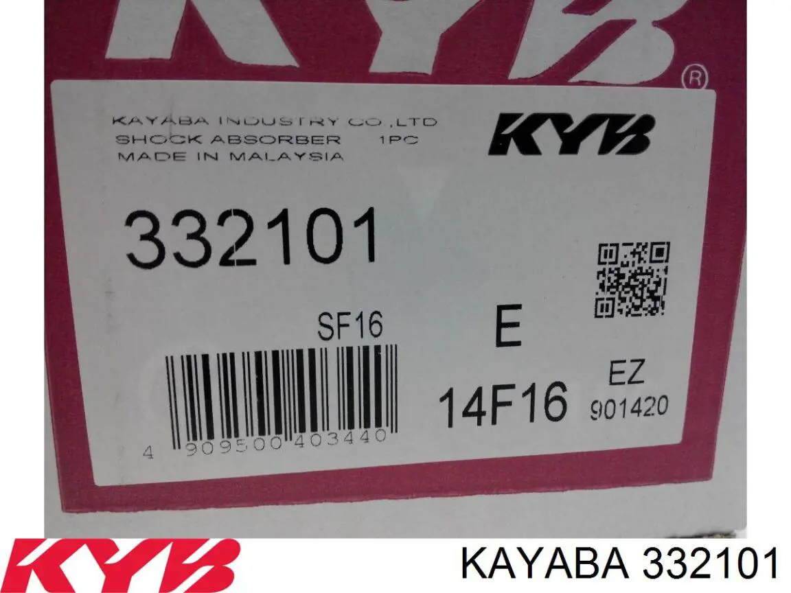 Amortiguador delantero izquierdo 332101 Kayaba