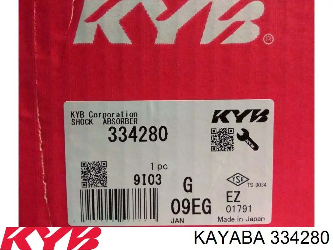 334280 Kayaba Амортизатор передний левый