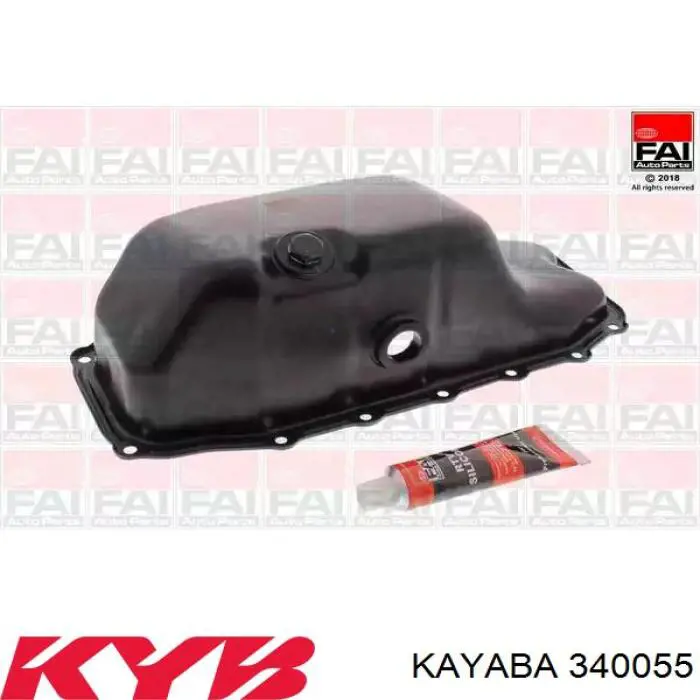 Amortiguador delantero izquierdo 340055 Kayaba