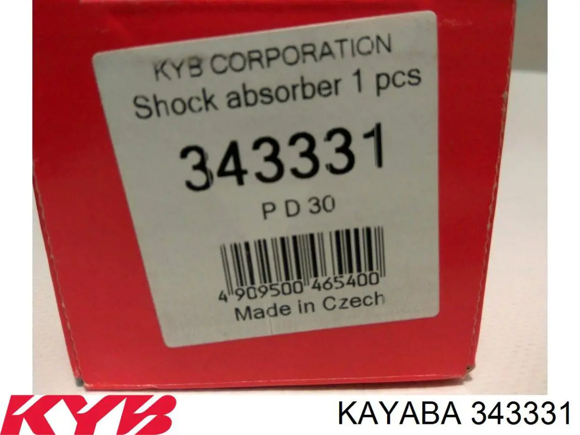 Amortiguador trasero 343331 Kayaba
