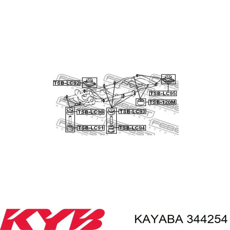 Амортизатор задний 344254 Kayaba