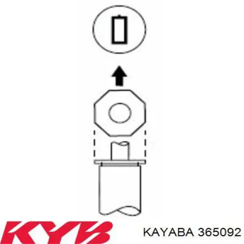 Amortiguador delantero 365092 Kayaba