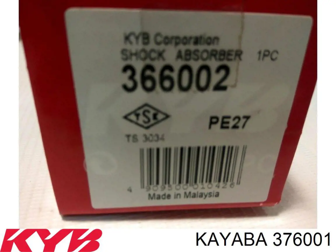 Амортизаторы передние Kayaba 376001