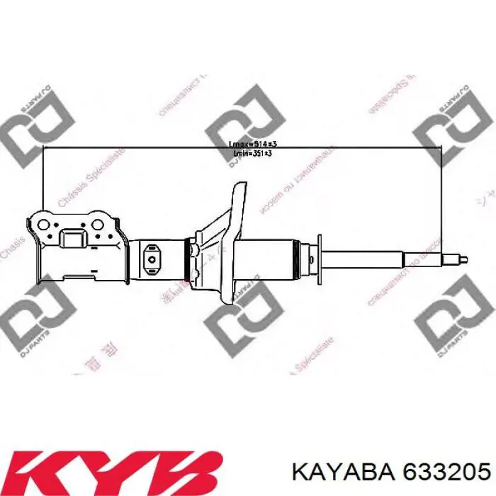 Амортизатор передней подвески левой Hyundai/Kia 5465002210 цена, от 148.95 USD