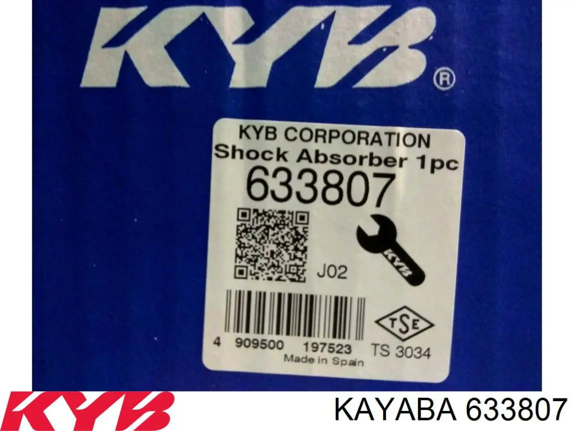 Amortiguador delantero 633807 Kayaba