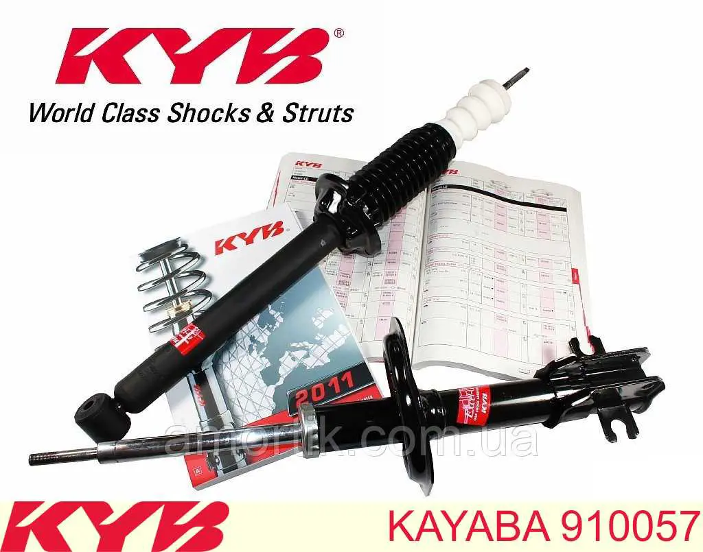 910057 Kayaba pára-choque (grade de proteção de amortecedor dianteiro + bota de proteção)