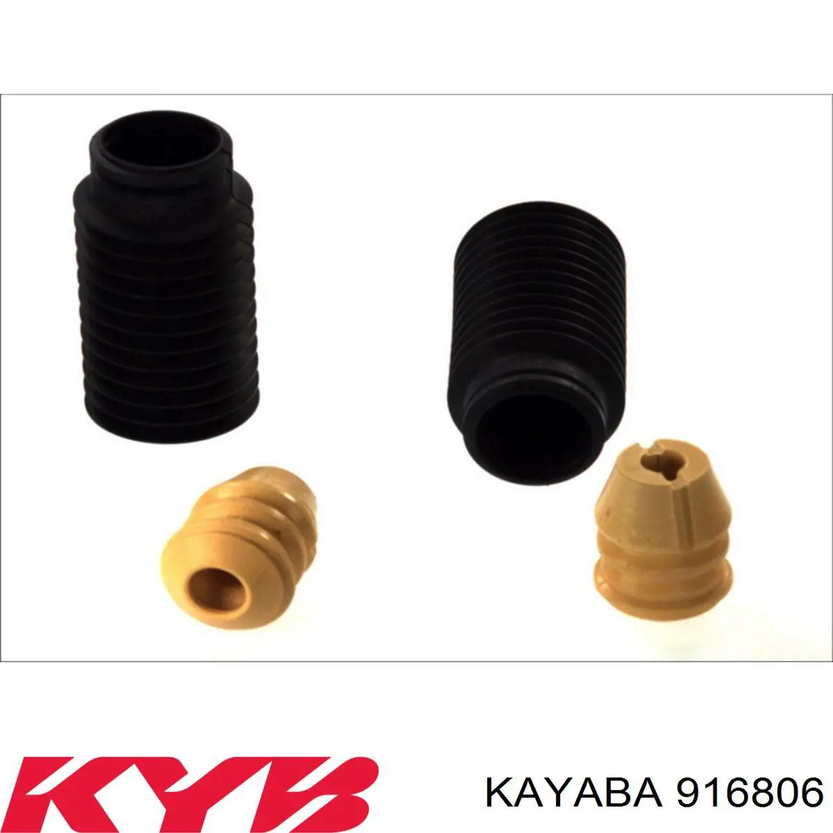 Tope de amortiguador trasero, suspensión + fuelle 916806 Kayaba