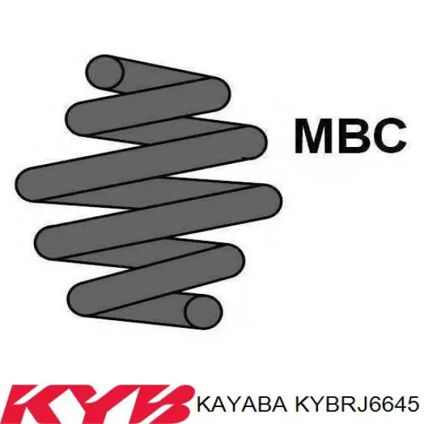 KYBRJ6645 Kayaba Пружина подвески задняя