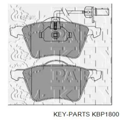 KBP1800 KEY Parts колодки тормозные передние дисковые