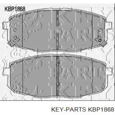 Передние тормозные колодки KBP1868 KEY Parts