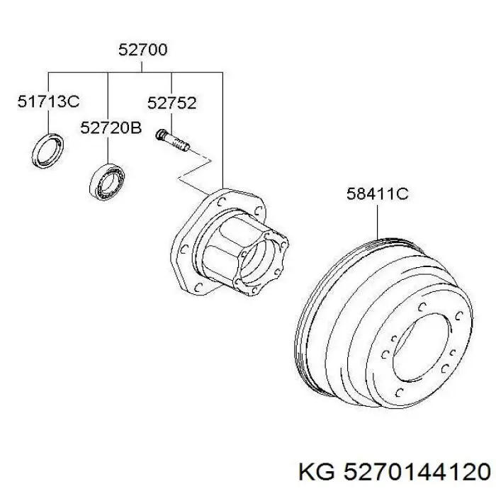 Купить JLM506849 Timken Подшипник ступицы передней внутренний