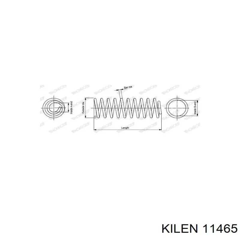 Пружина амортизатора передняя Kilen 11465 цена, от 45.61 USD