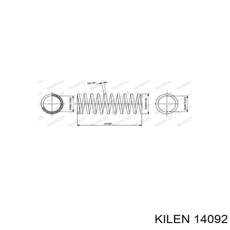 Передняя пружина 14092 Kilen