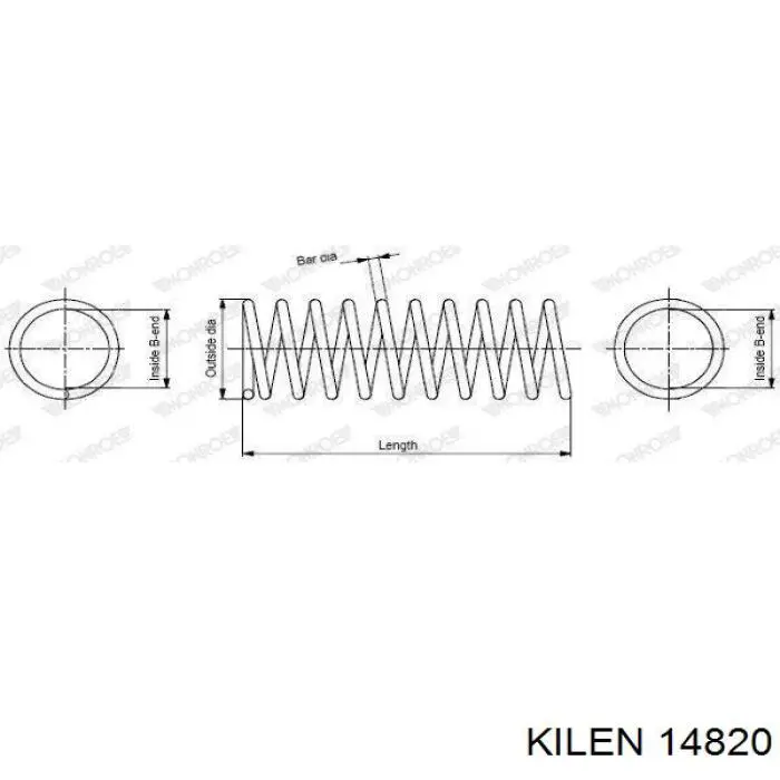 Пружина передняя Japan Parts ZC1093A