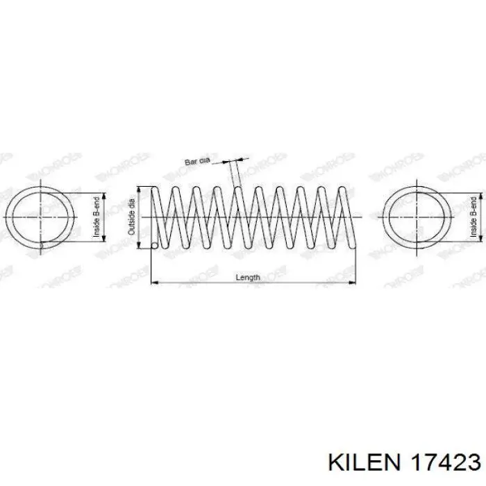 Пружина передняя Kilen 17423