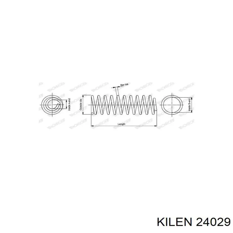 Пружина передняя Kilen 24029
