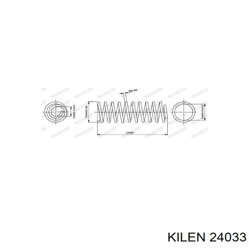Купить 24033 Kilen Винтовая пружина подвеска