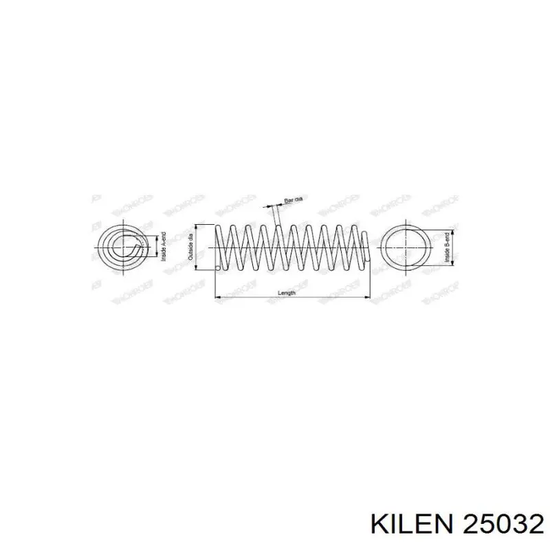 Пружина амортизатора передняя Kilen 25032 цена, от 16.68 USD