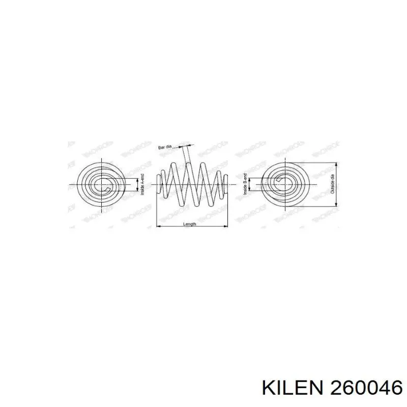 Пружина амортизатора Kilen 260046 цена, от 31.53 USD